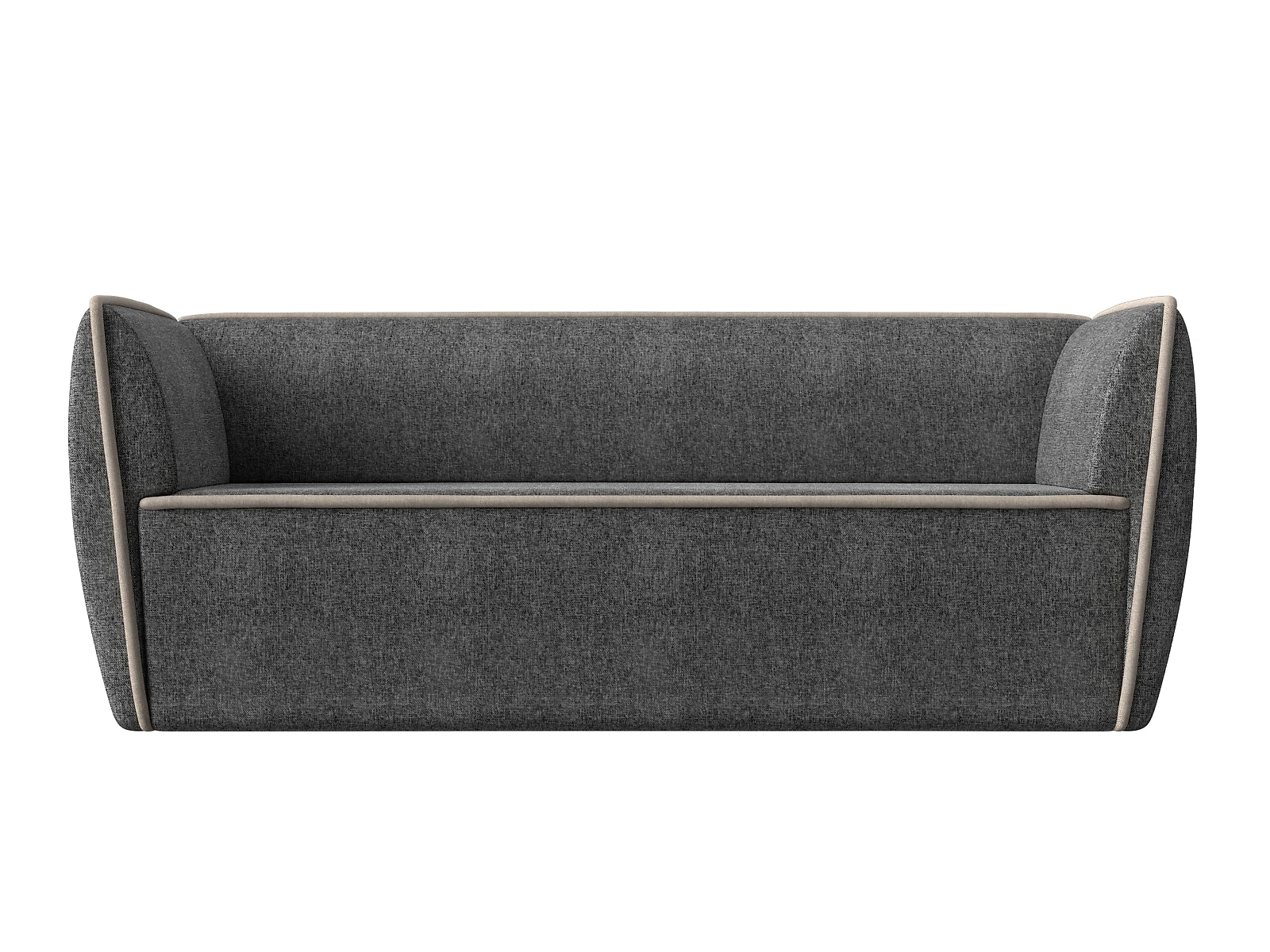 Прямой диван серого цвета Бергамо-3 Кантри Дизайн 6