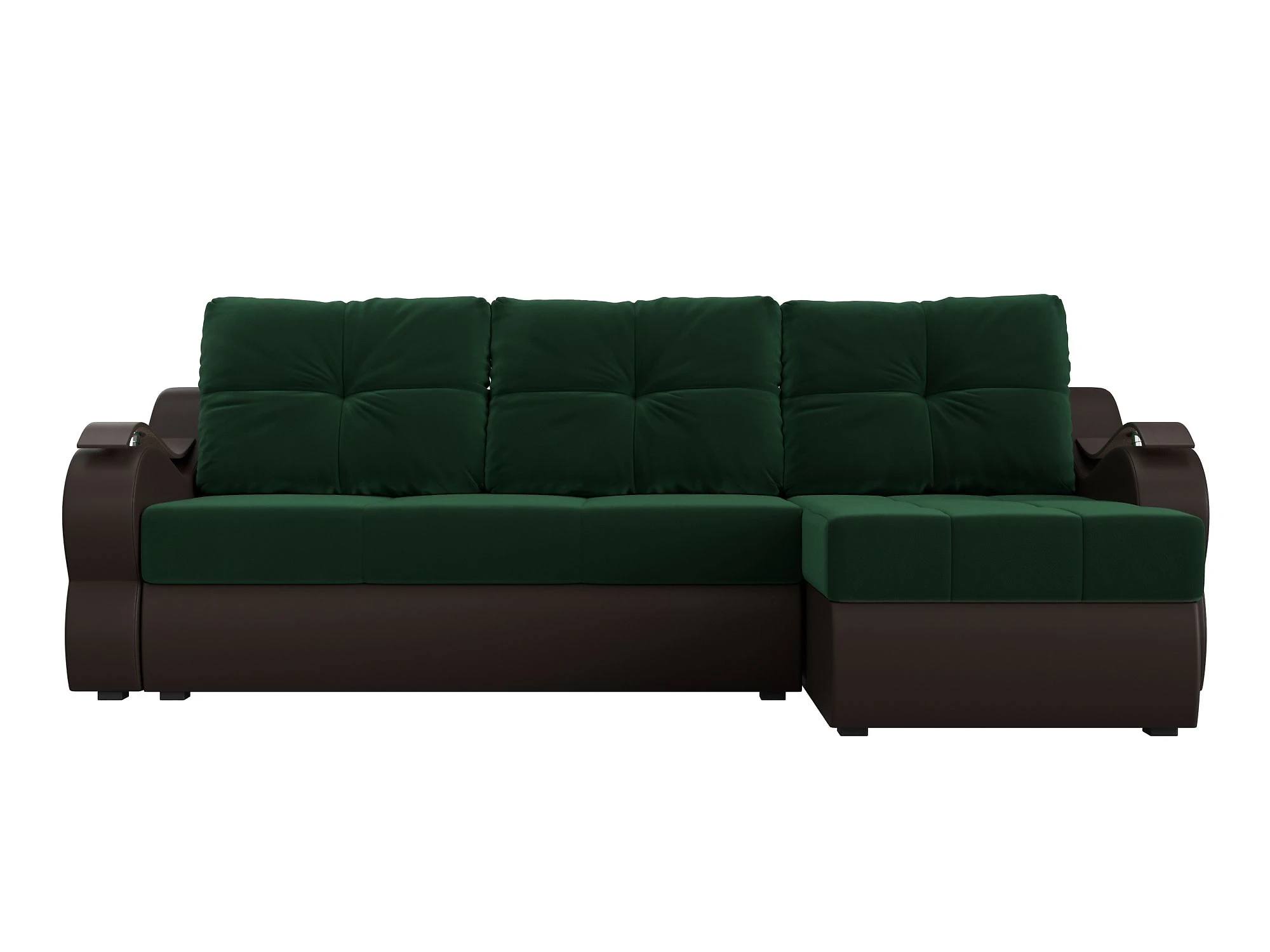 Угловой диван из велюра Меркурий Плюш Дизайн 4