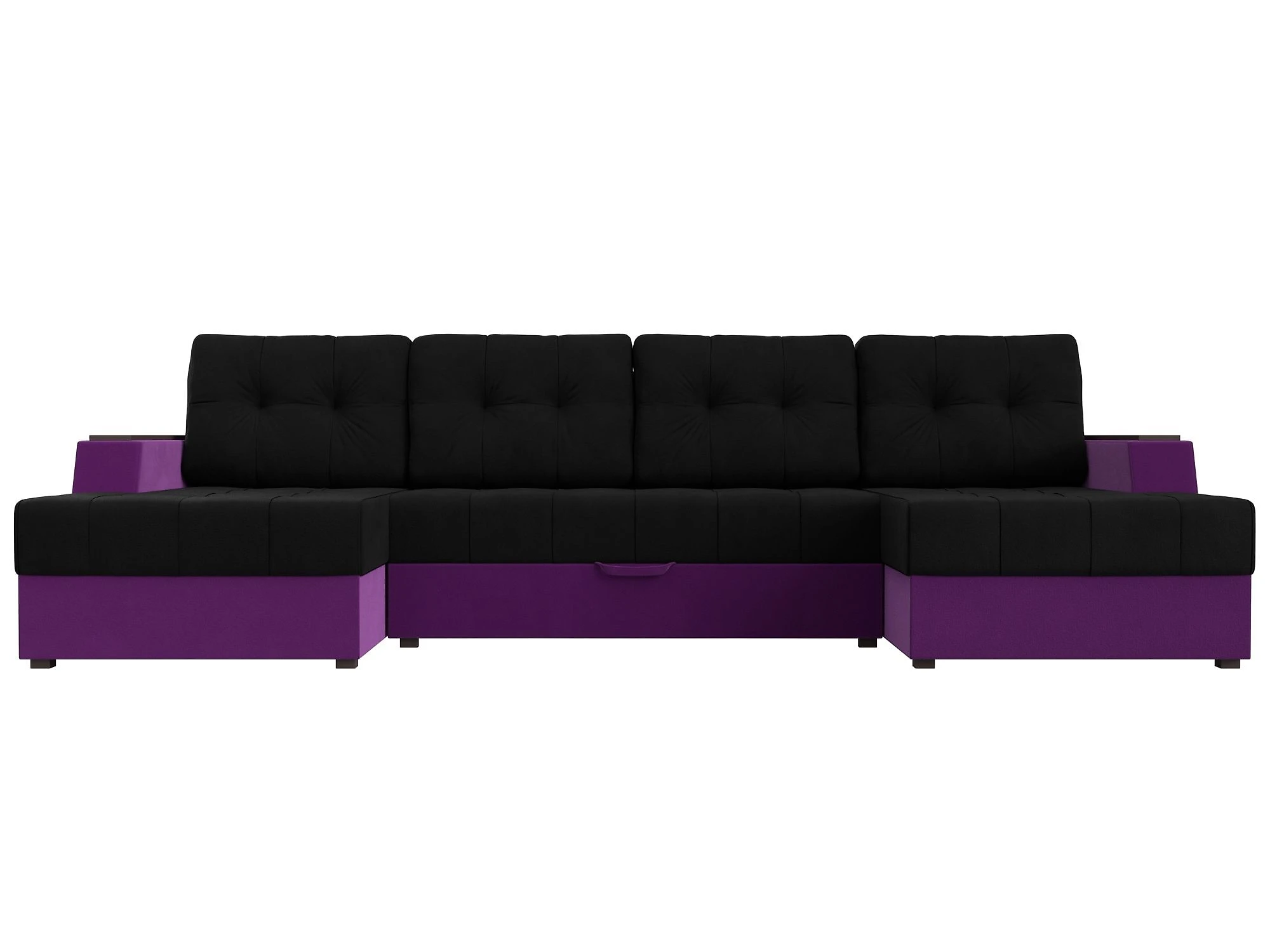 Фиолетовый модульный диван Эмир-П Дизайн 7