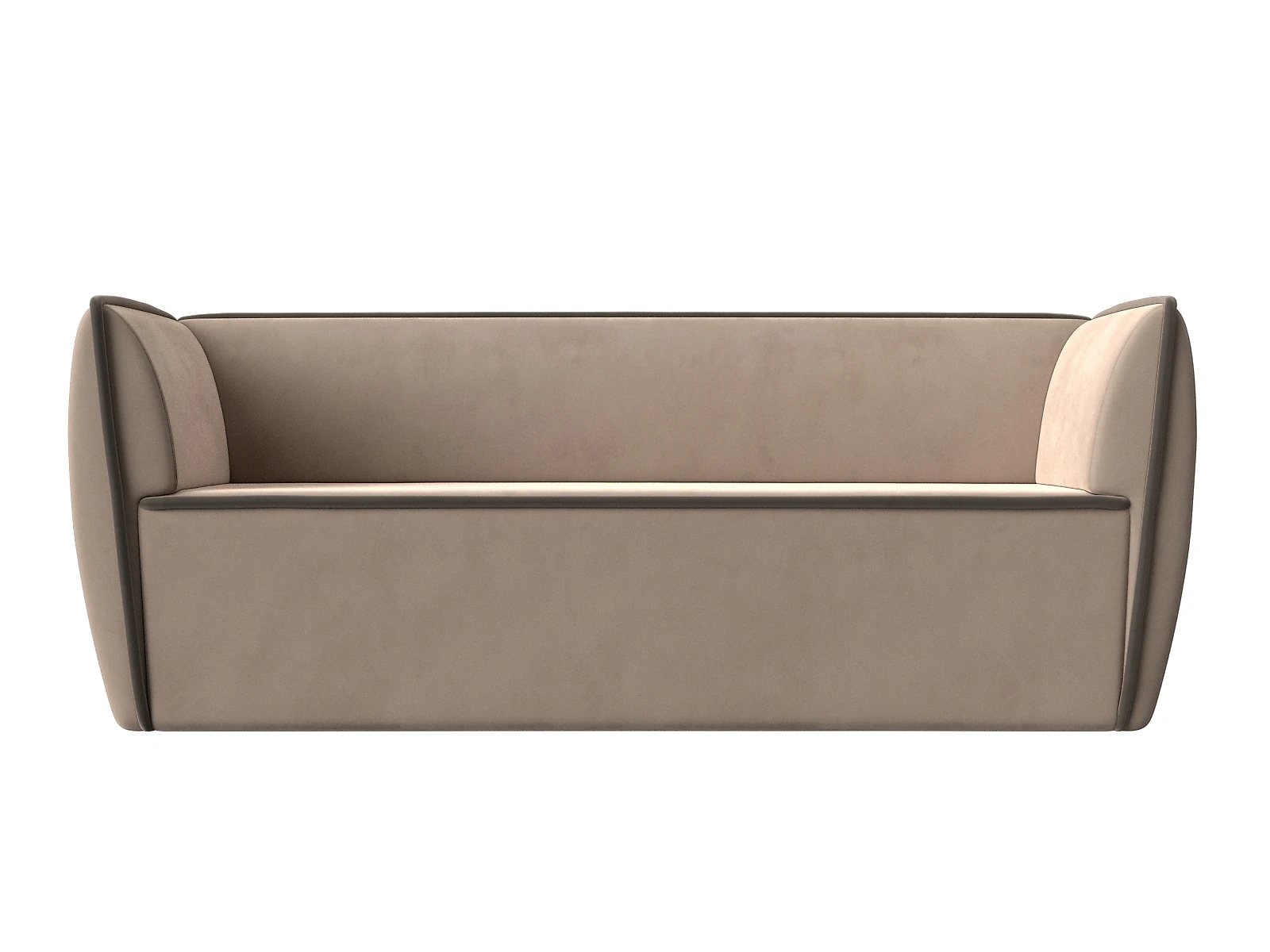 Узкий прямой диван Бергамо-3 Плюш Дизайн 2