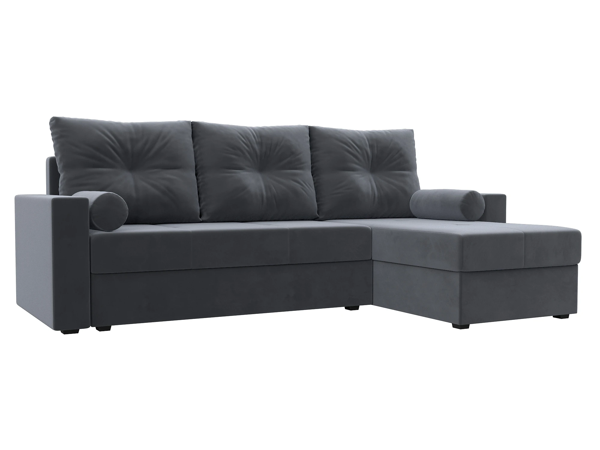 Угловой диван из ткани антикоготь Верона Лайт Плюш Дизайн 6