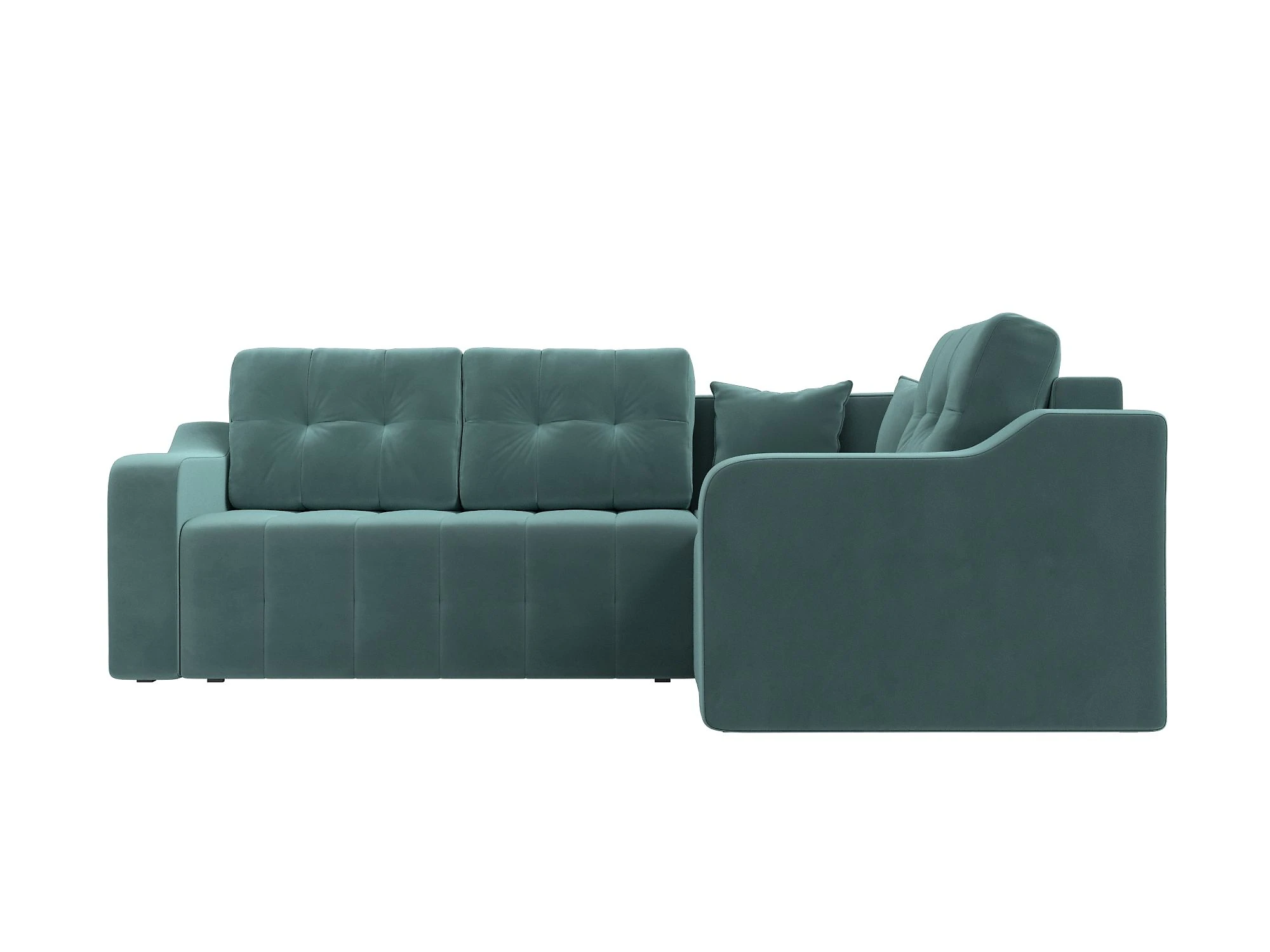 Угловой диван из велюра Кембридж Плюш Дизайн 2