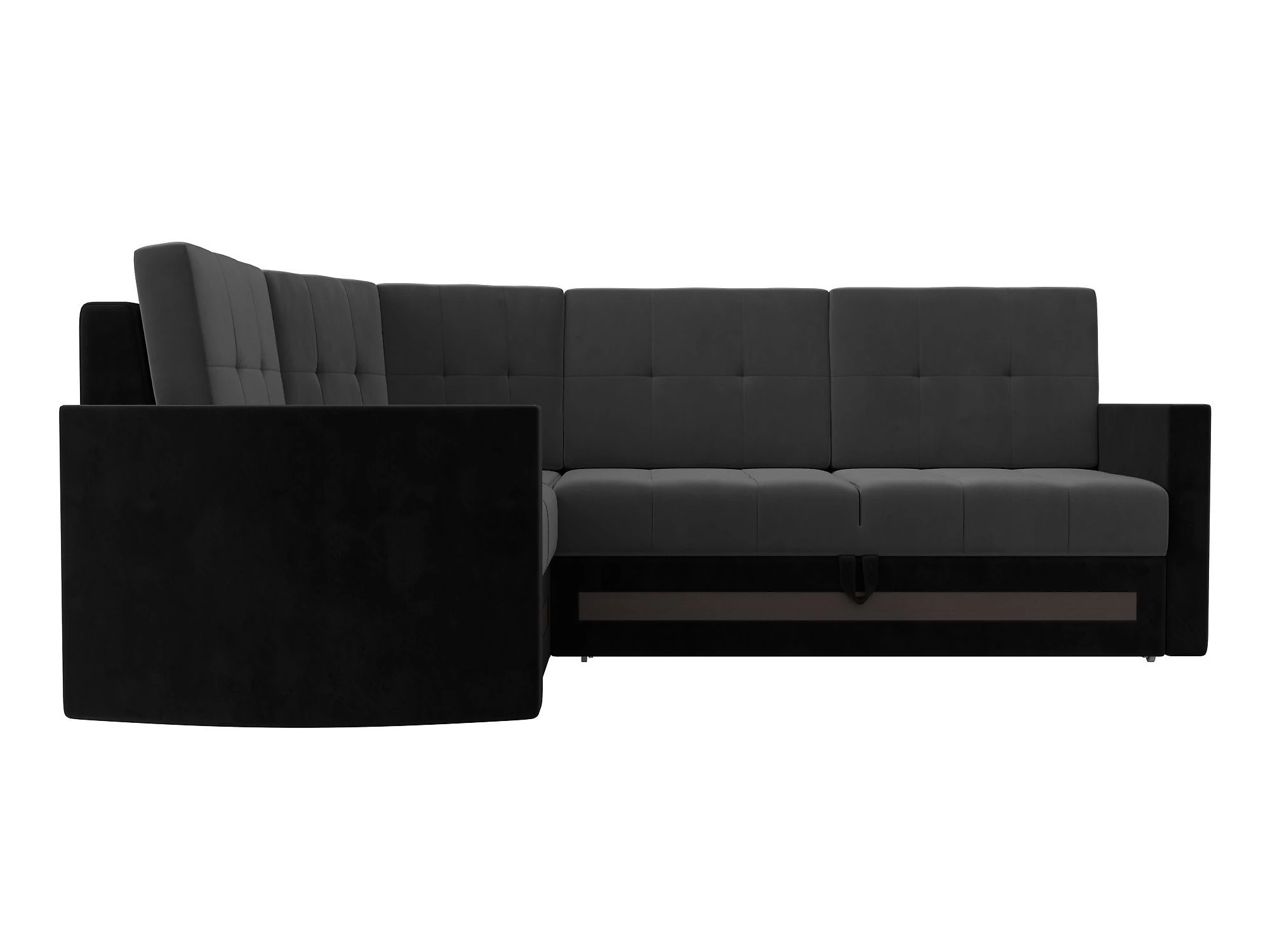 Угловой диван с левым углом Белла Плюш Дизайн 12