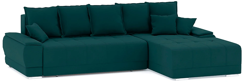 диван в гостиную Nordviks (Модерн) Плюш Плюш Изумруд