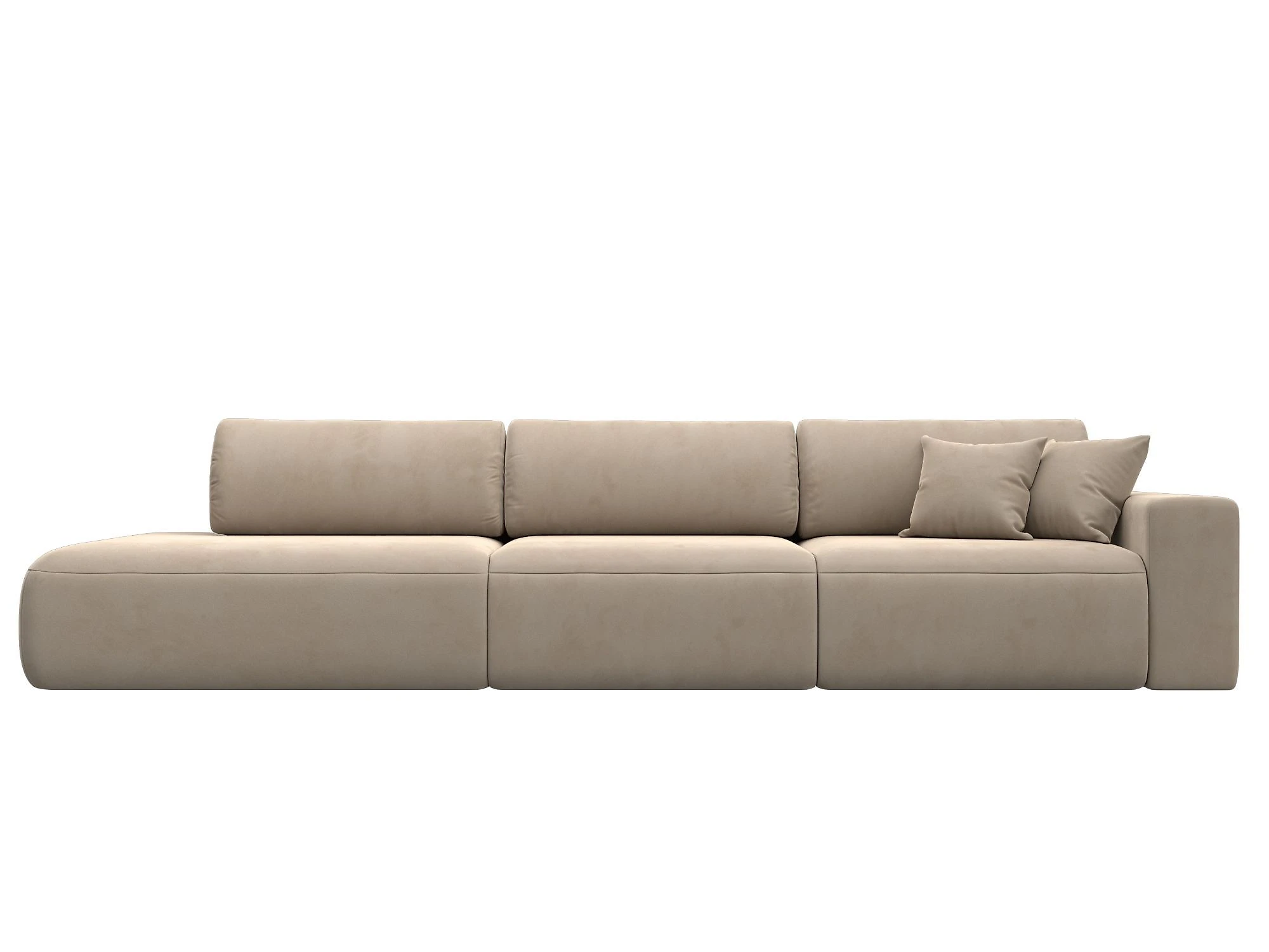 спальный диван в гостиную Лига-036 Модерн Лонг Плюш Дизайн 1