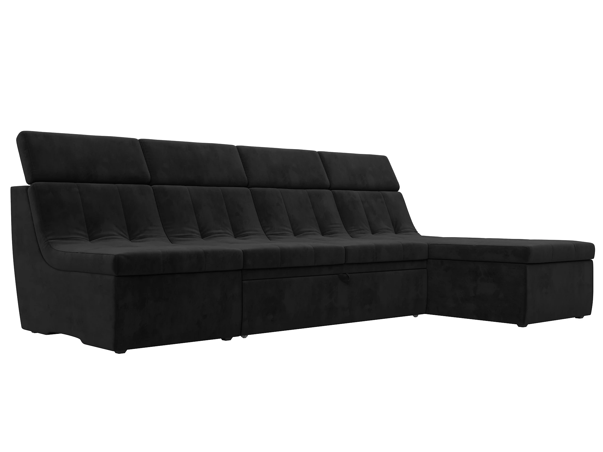 Угловой диван из ткани антикоготь Холидей Люкс Плюш Дизайн 8