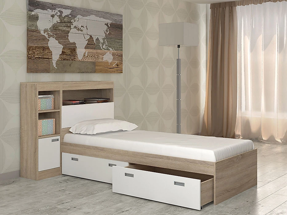 кровать в стиле минимализм Бриз-7 Дизайн-3