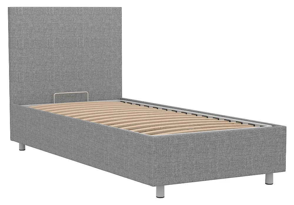 Односпальная кровать Белла 90х200 с бельевым ящиком Кантри Грей