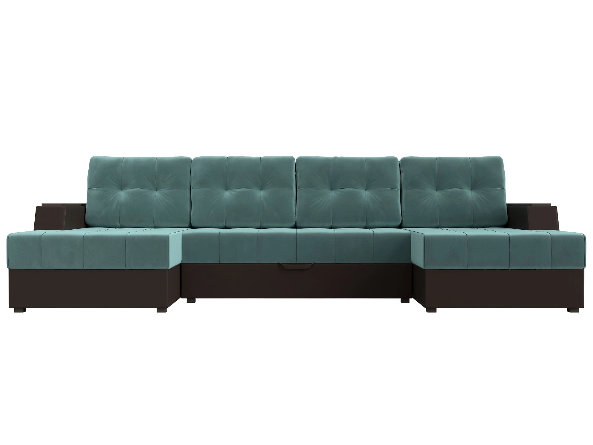 Модульный диван с оттоманкой  Эмир-П Плюш Дизайн 18