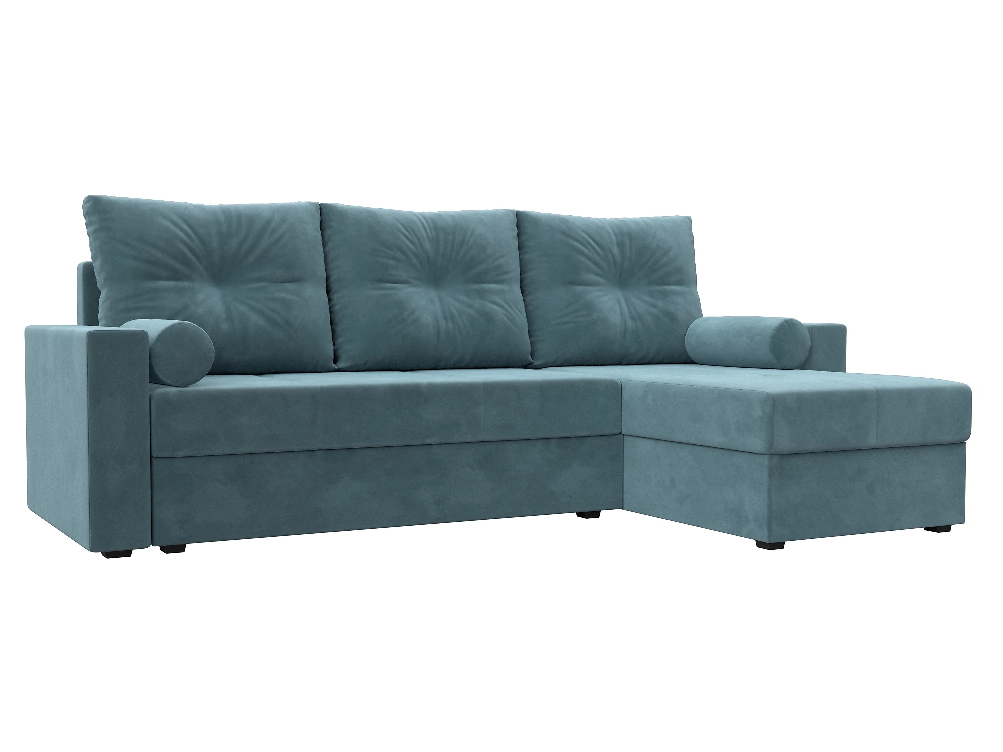 Угловой диван из ткани антикоготь Верона Лайт Плюш Дизайн 2