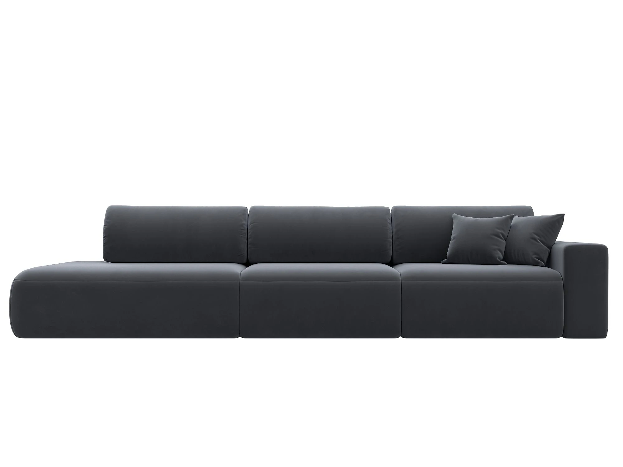 спальный диван в гостиную Лига-036 Модерн Лонг Плюш Дизайн 6