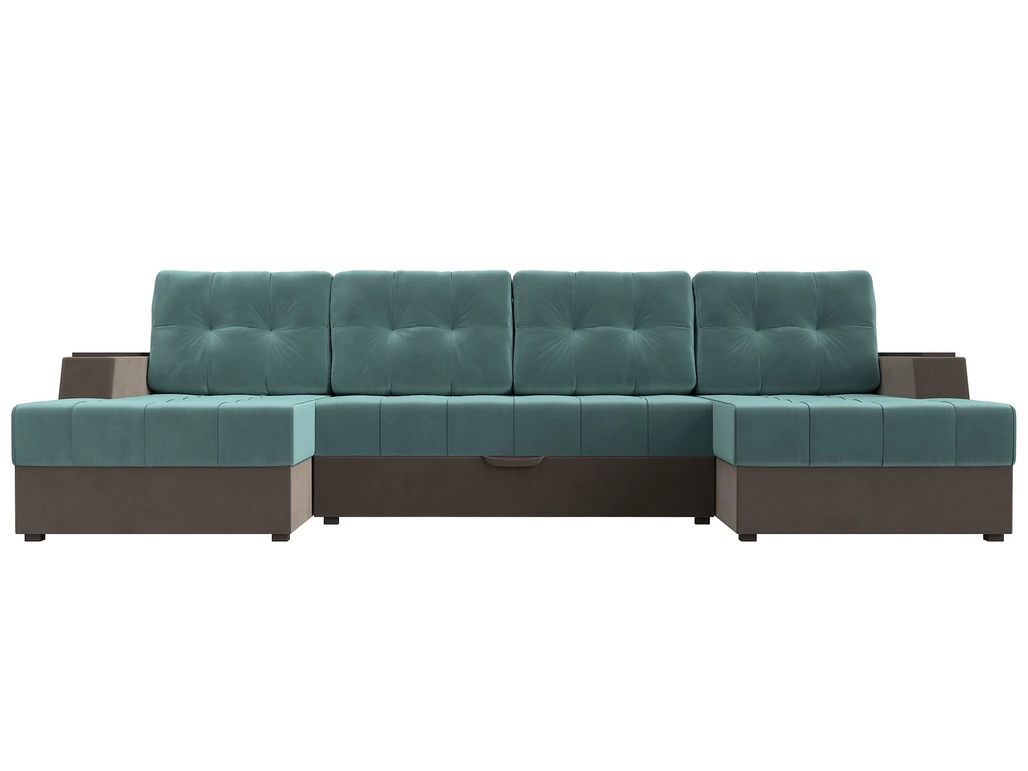 Модульный диван с оттоманкой  Эмир-П Плюш Дизайн 10