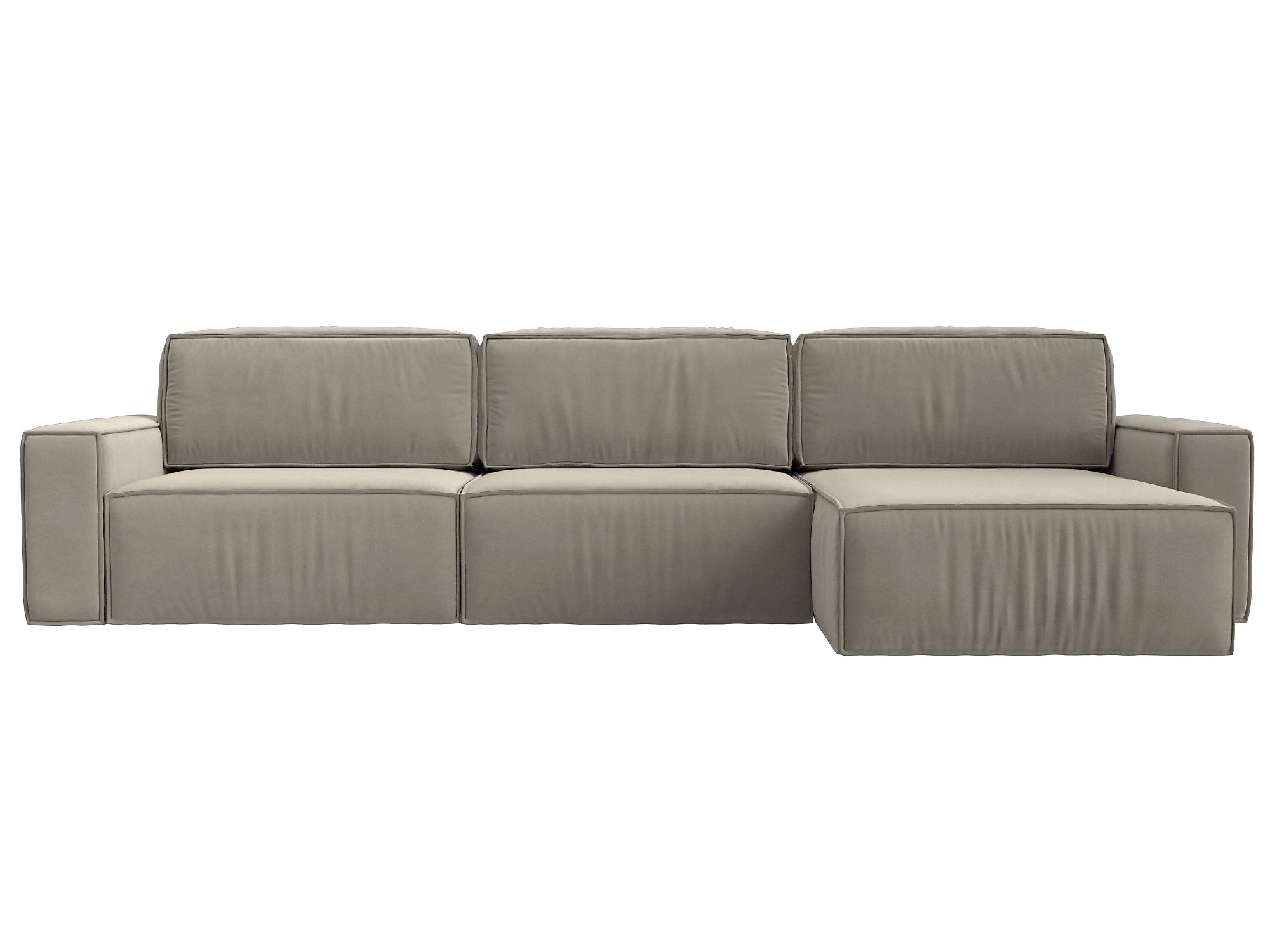 Угловой диван с независимым пружинным блоком Прага Классик лонг Дизайн 1