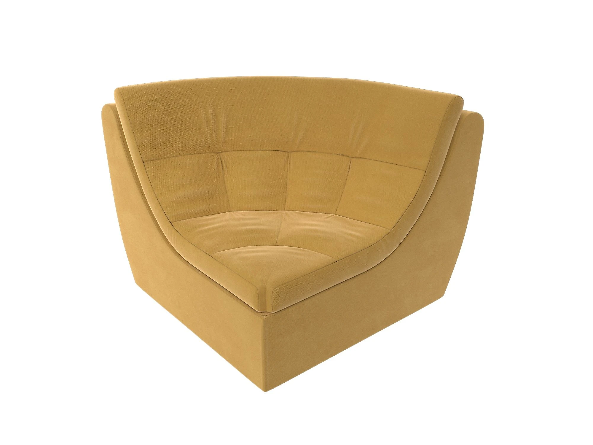 кресло желтое Холидей угловое Дизайн 12
