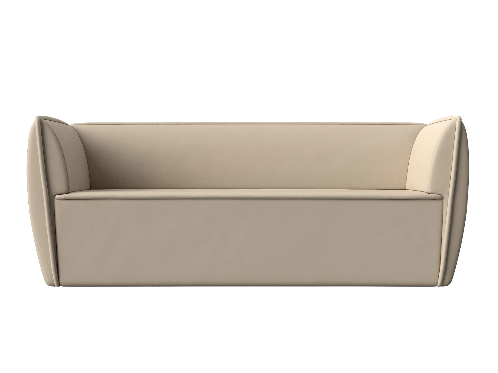 Прямой кожаный диван Бергамо-3 Дизайн 23