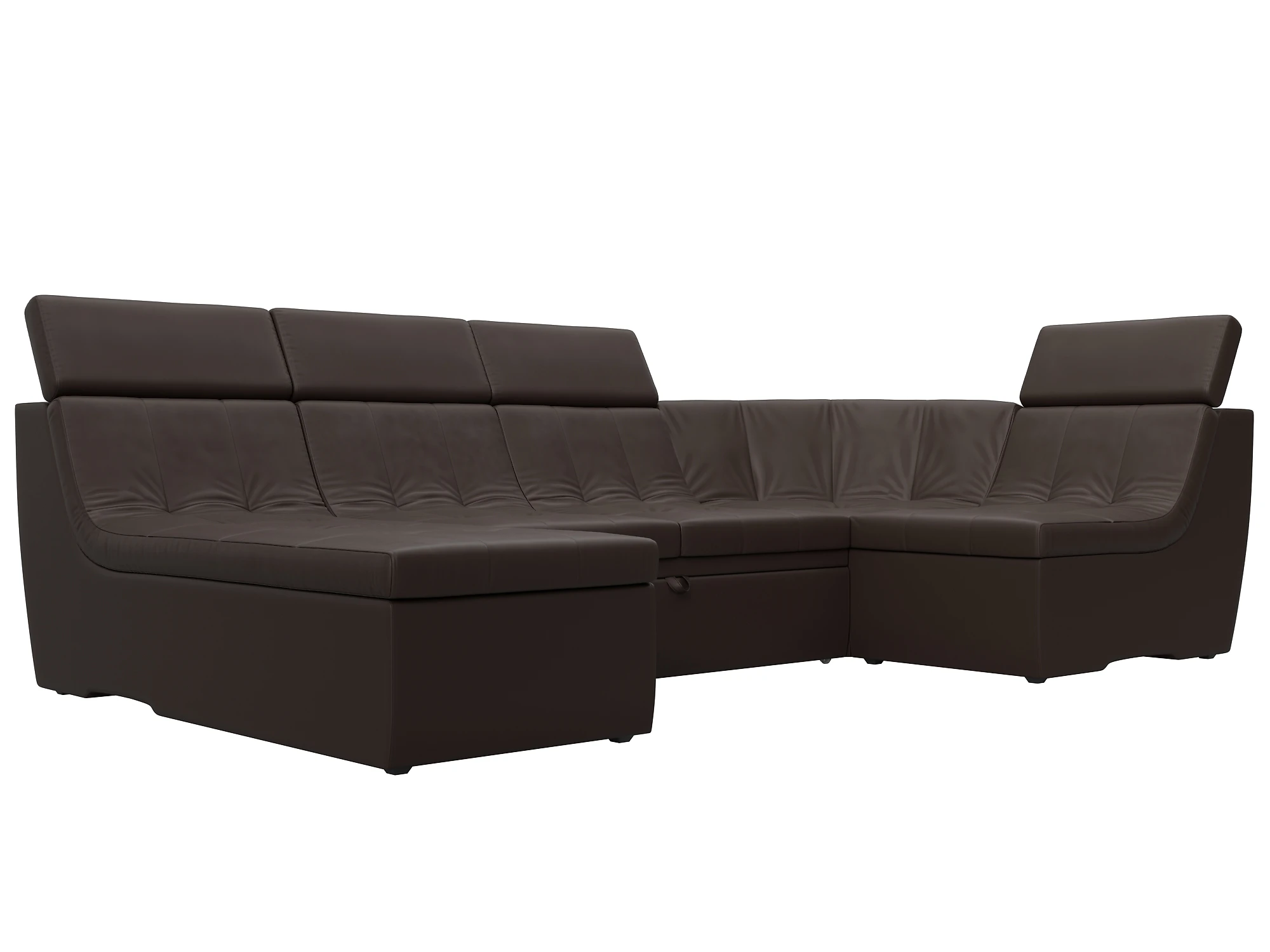 Раскладной кожаный диван Холидей Люкс-П Дизайн 11