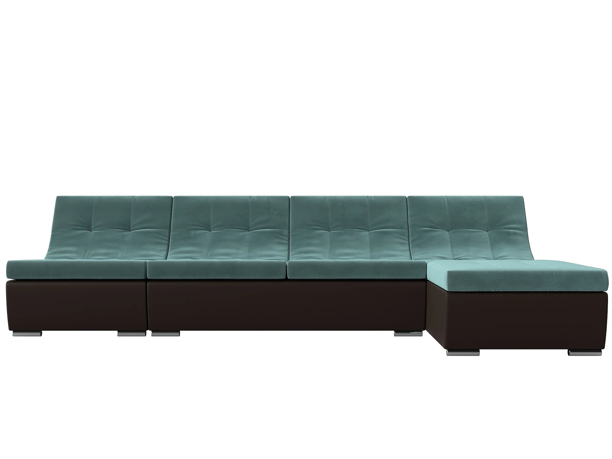 Модульный диван из велюра  Монреаль Плюш Дизайн 3