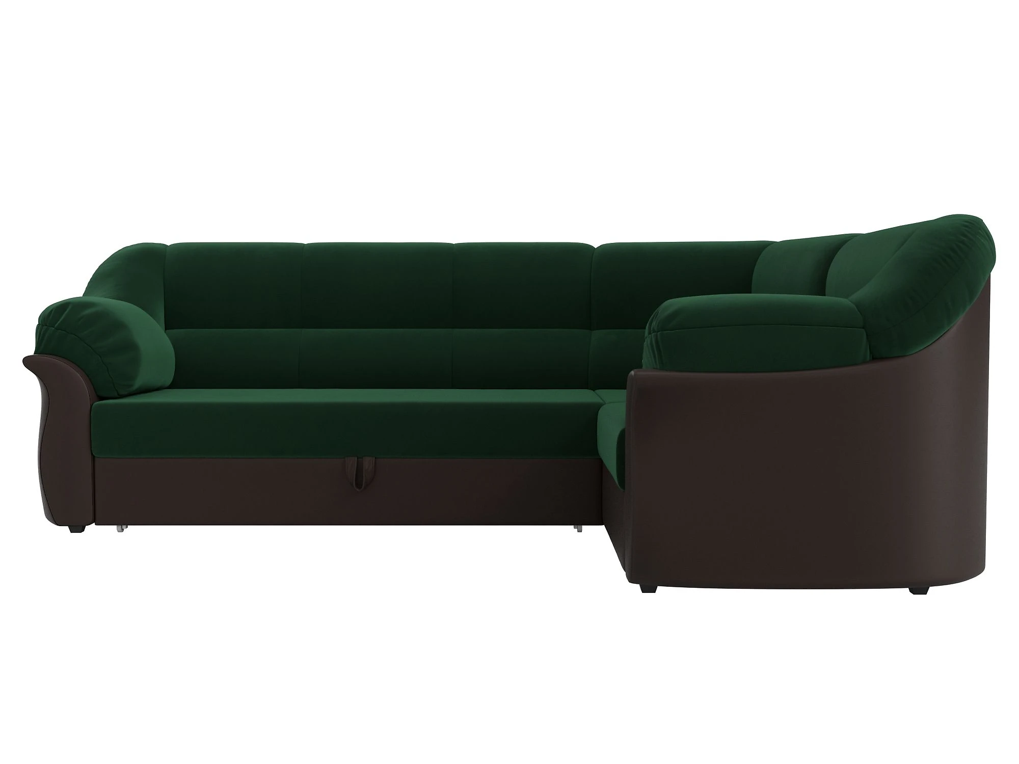 Угловой диван из велюра Карнелла Плюш Дизайн 13