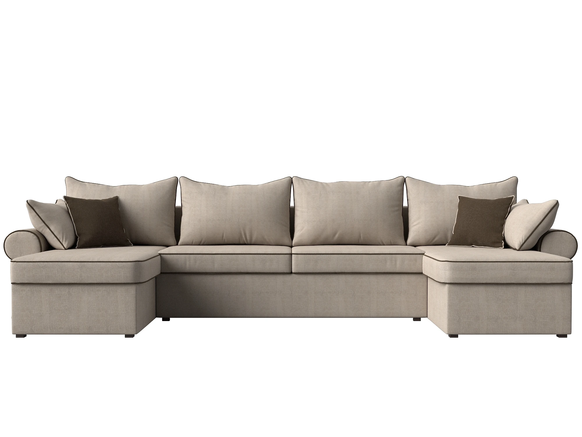  угловой диван из рогожки Элис-П Кантри Дизайн 1
