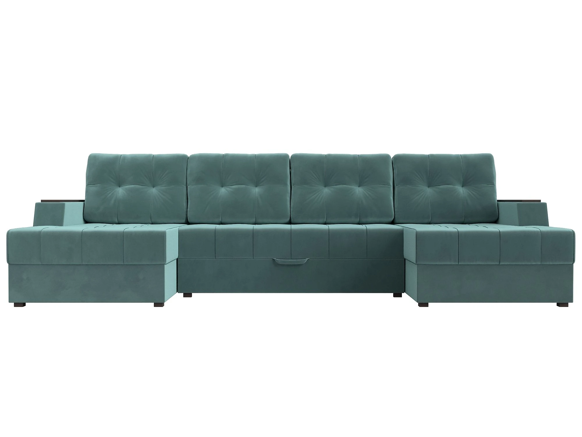  угловой диван с оттоманкой Эмир-П Плюш Дизайн 2