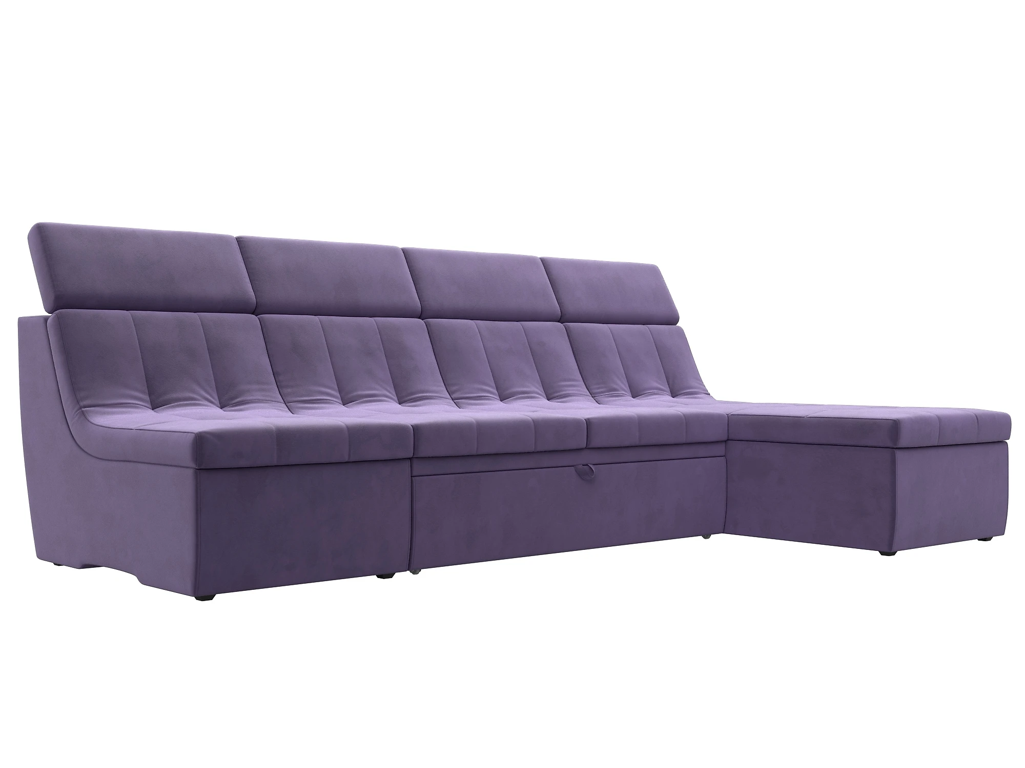 Фиолетовый модульный диван Холидей Люкс Плюш Дизайн 7