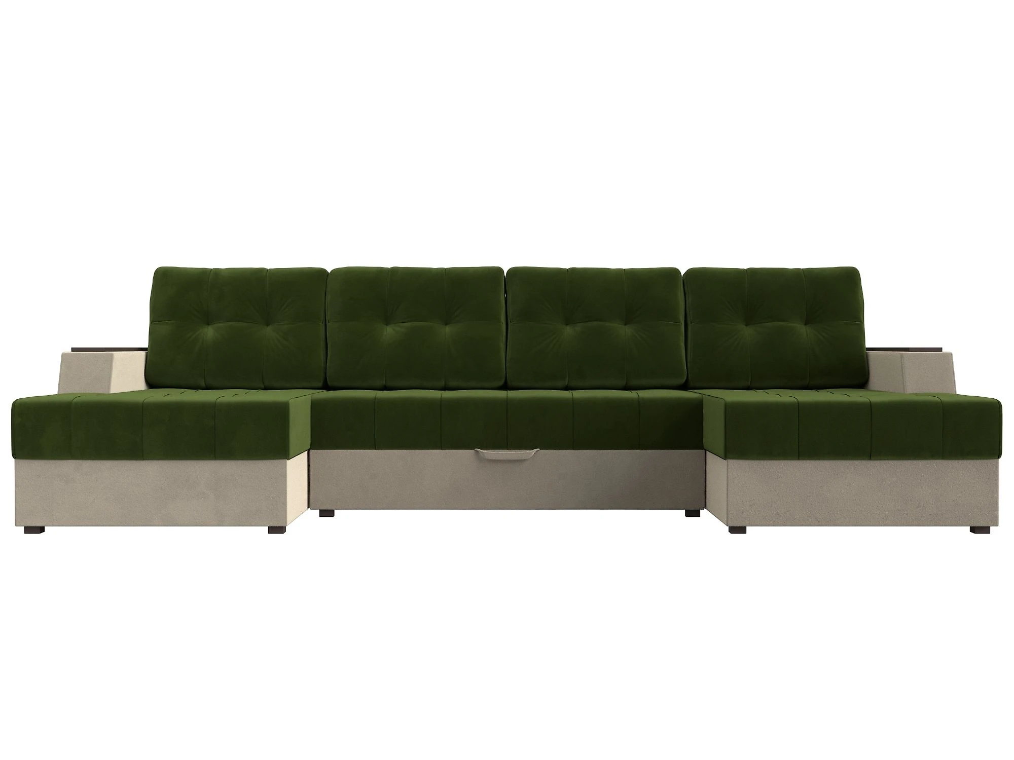 Зелёный модульный диван Эмир-П Дизайн 11