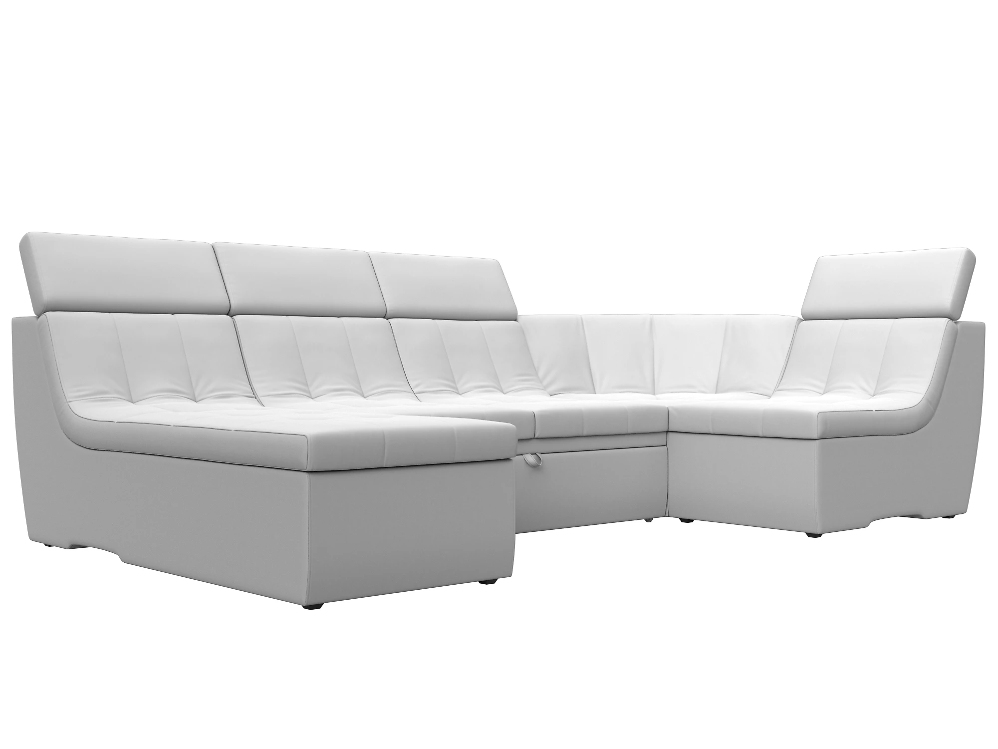 Белый диван дельфин Холидей Люкс-П Дизайн 10