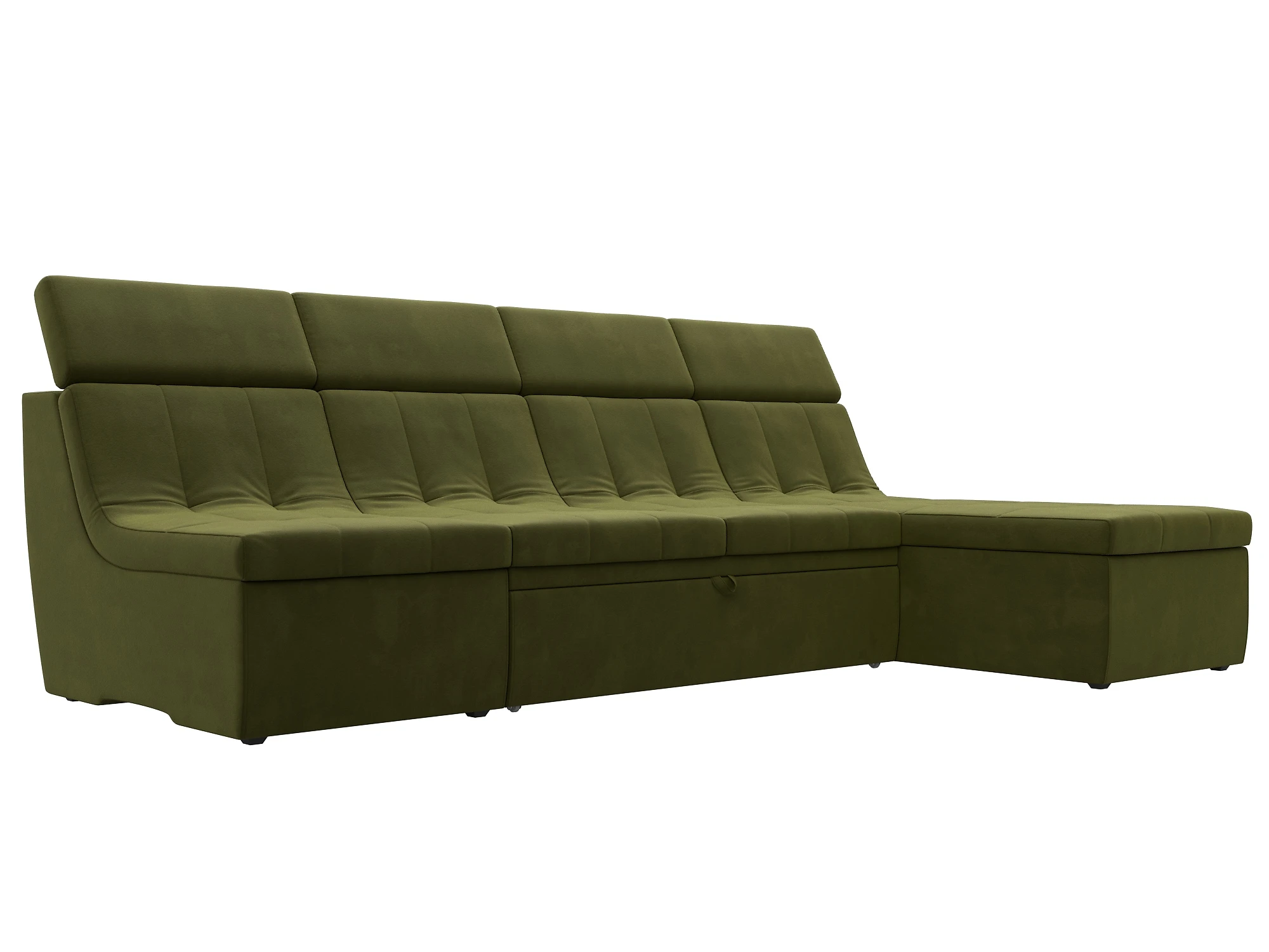 Угловой диван изумрудный Холидей Люкс Дизайн 3