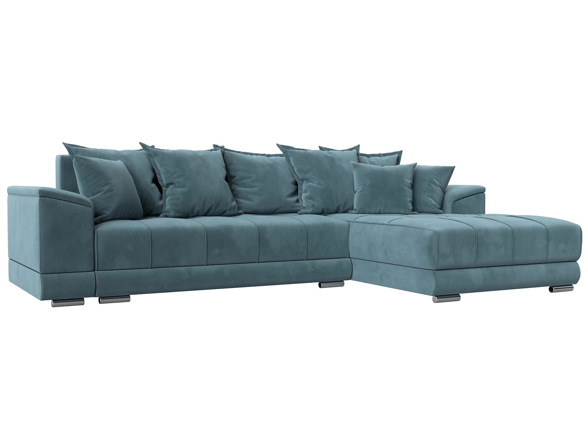 Угловой диван для гостиной НордСтар Плюш Дизайн 2