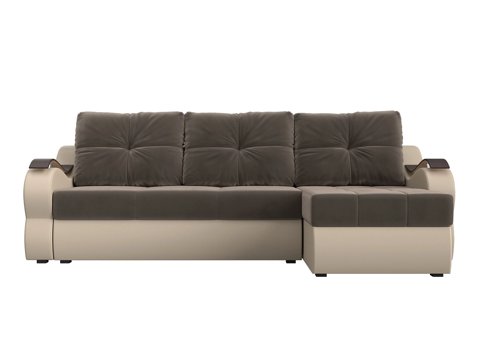 Угловой диван из велюра Меркурий Плюш Дизайн 2