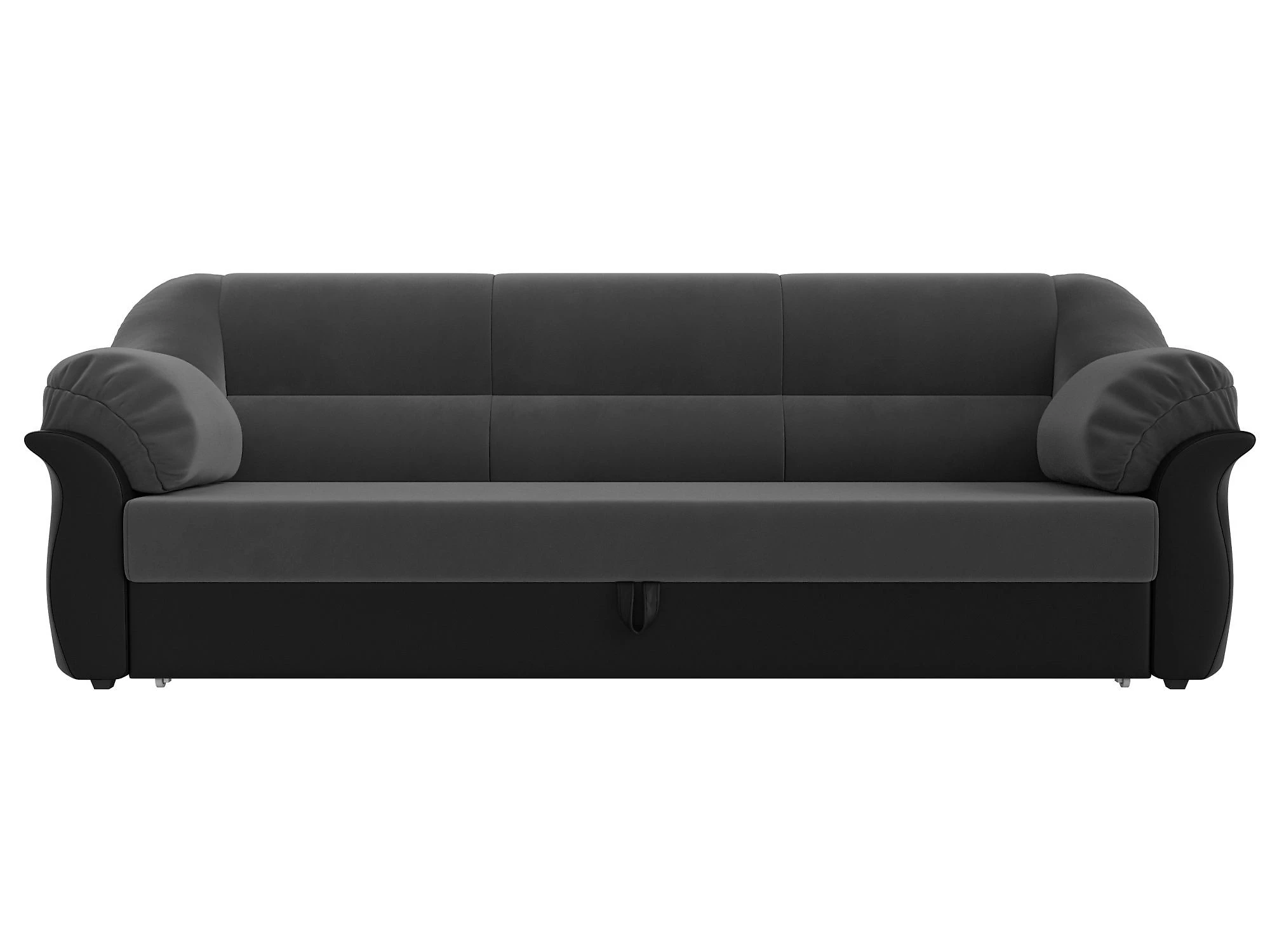 Прямой диван серого цвета Карнелла Плюш Дизайн 14