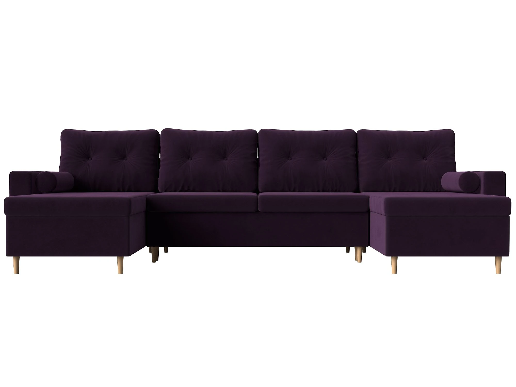 Угловой диван с канапе Белфаст-П Плюш Дизайн 8