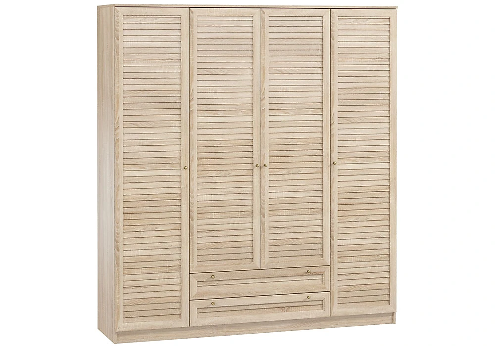 Шкаф в спальню с распашными дверьми Кантри-4-190-210 Дизайн-1