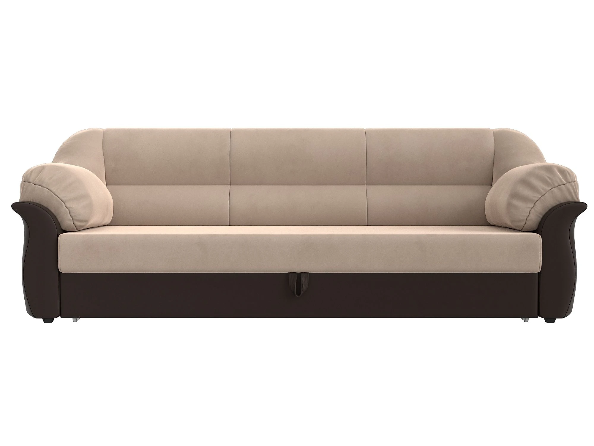Прямой кожаный диван Карнелла Плюш Дизайн 11